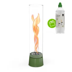 Höfats Spin air 1200 Tischfeuer & Windlicht, inkl. Bioethanol Flüssig-Brennstoff