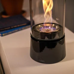 Höfats Spin air 1200 Tischfeuer & Windlicht, inkl. Bioethanol Flüssig-Brennstoff