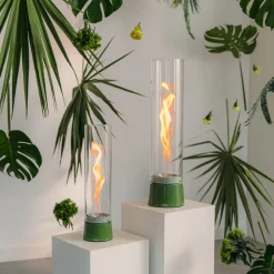 Höfats Spin air 900 Tischfeuer & Windlicht, inkl. Bioethanol Flüssig-Brennstoff