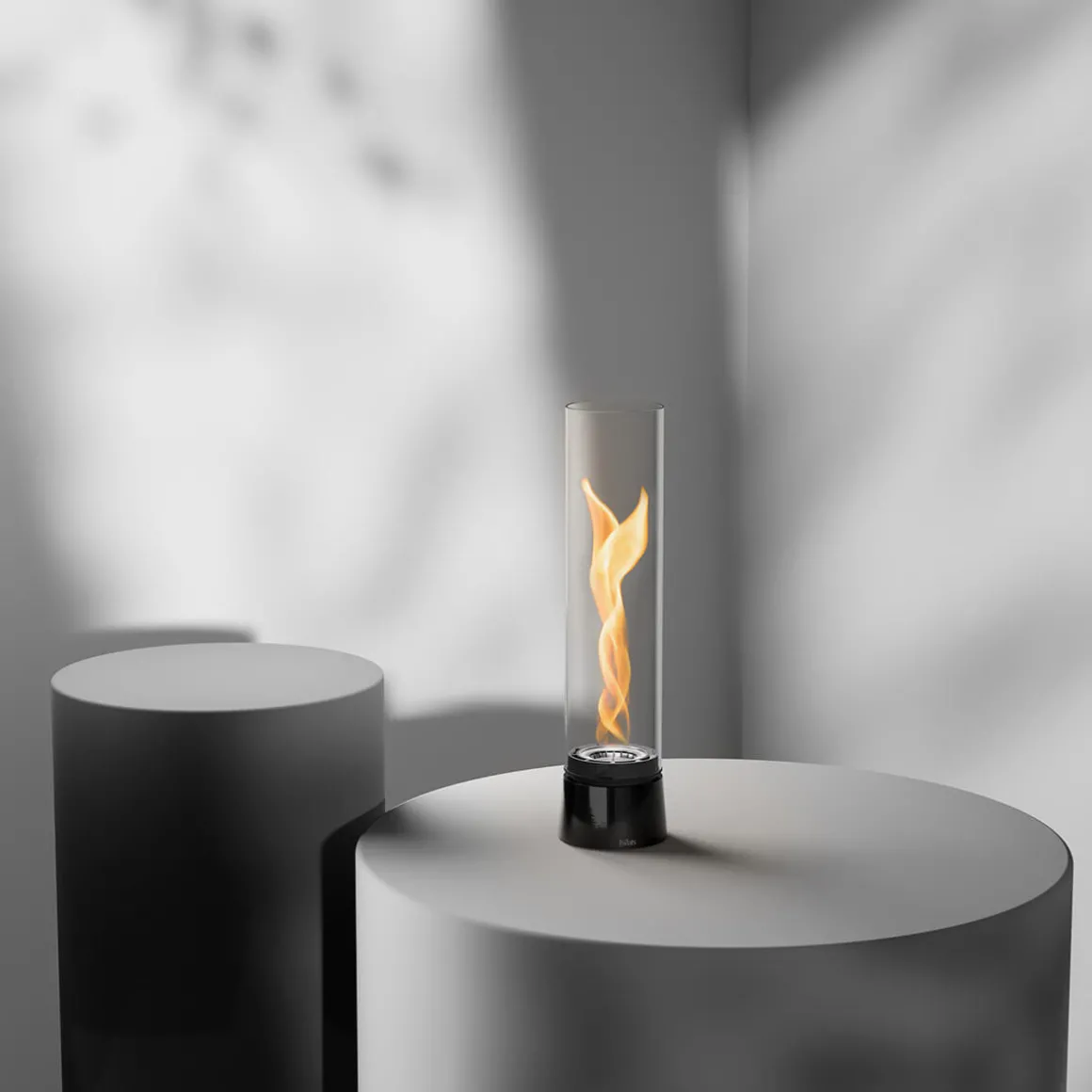 Höfats Spin air 900 Tischfeuer & Windlicht, inkl. Bioethanol Flüssig-Brennstoff