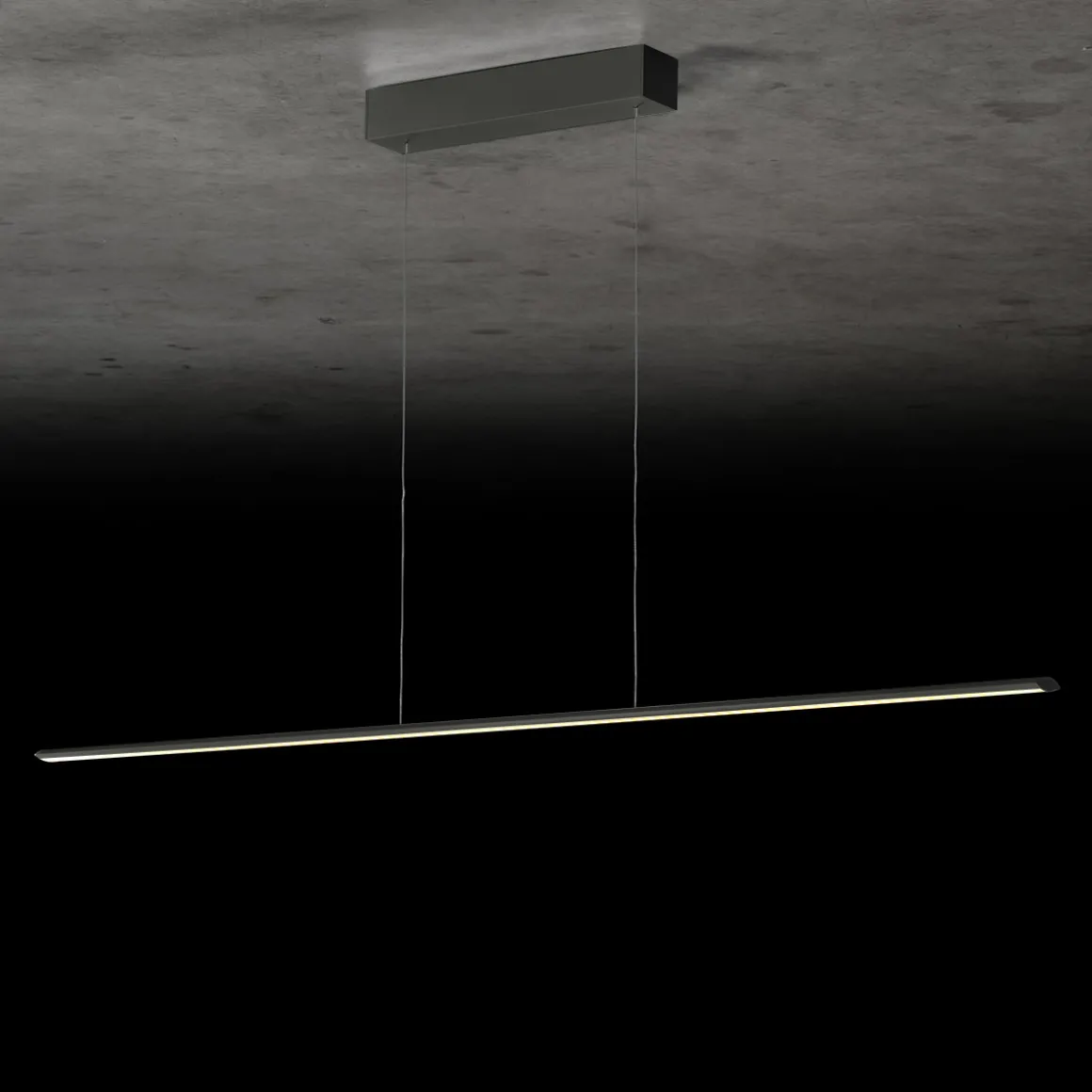 Holtkötter Leuchten Epsilon RR LED Pendelleuchte, Länge: 163 cm