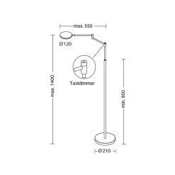Holtkötter Leuchten Plano B LED Stehleuchte