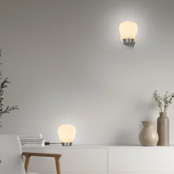 Holtkötter Leuchten Plissee W Wandleuchte mit Wandschild