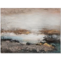 ImageLand Gemälde Abstrakt in Braun, Schwarz und Gold II, 90 x 120 cm