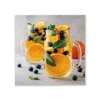 ImageLand Glasbild Digitaldruck Cocktail mit Orangen, 60 x 60 cm
