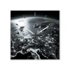 ImageLand Wanduhr Die Erde bei Nacht