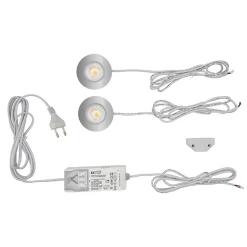 Interlight Cabiled Downlight LED Möbeleinbaustrahler, 2er Set