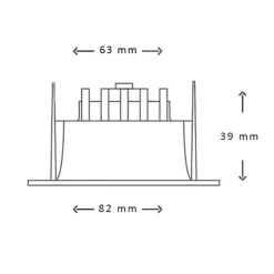 Interlight Camini Downlight IP44 LED Einbaustrahler