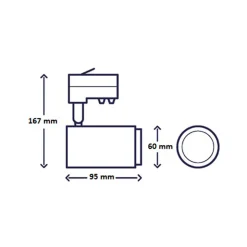 Interlight Camita ColourDrop 10W Tracklight LED Schienenstrahler