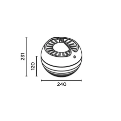 IP44.DE Aqu S LED Solar- / Akkuleuchte