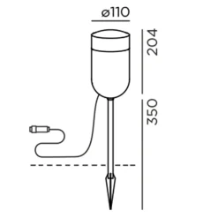 IP44.DE Bik.4 Spike LED Spießstrahler Connect