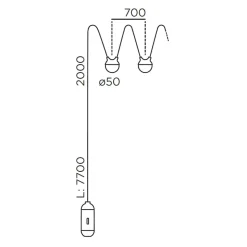 IP44.DE Cherry bubbls LED Akku-Lichterkette