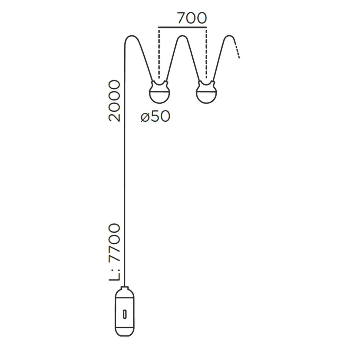 IP44.DE Cherry bubbls LED Akku-Lichterkette
