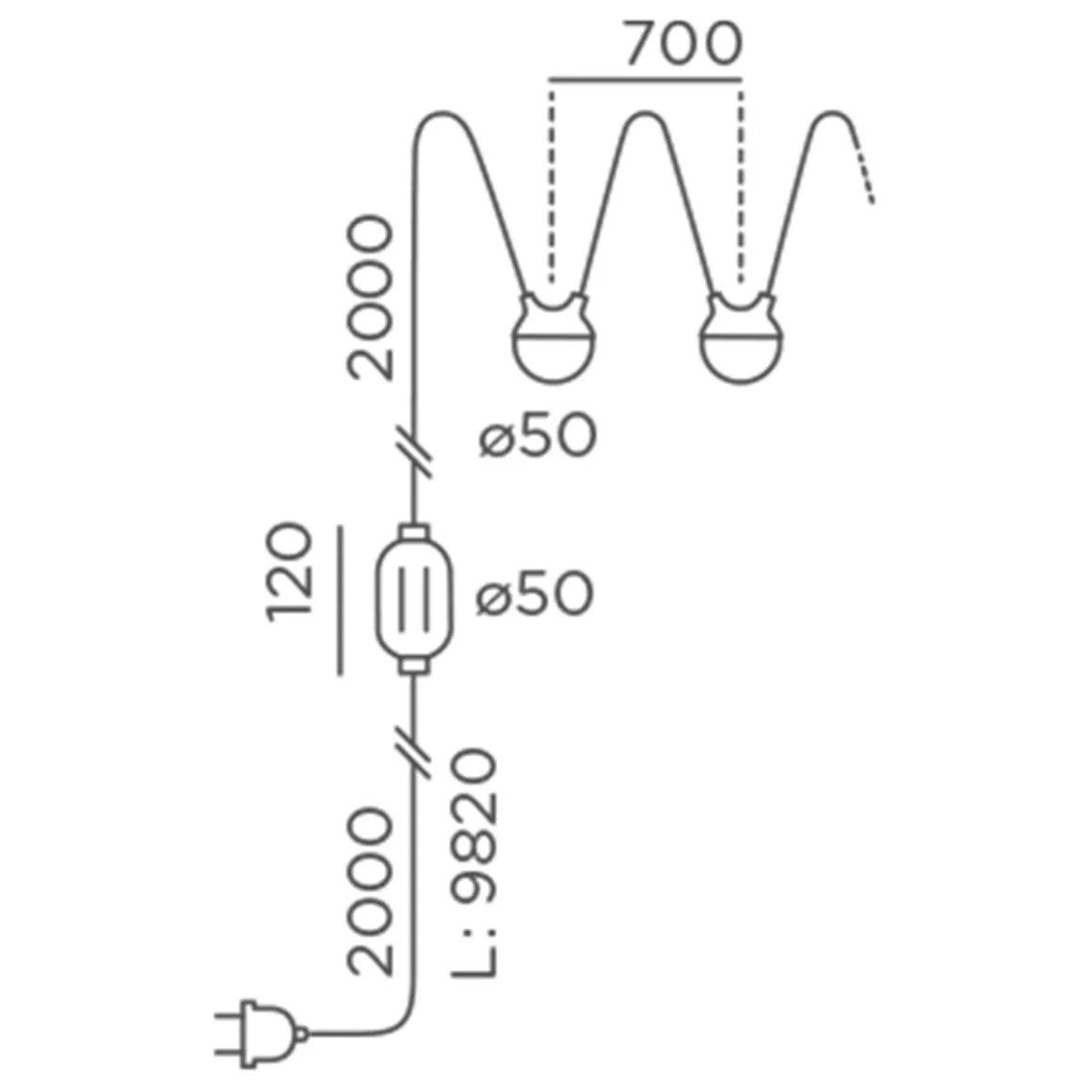 IP44.DE Cherry bubbls plug LED Lichterkette