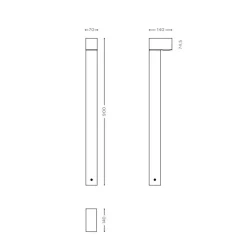 IP44.DE Como LED Pollerleuchte