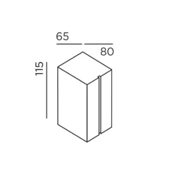 IP44.DE Cut Down LED Außenwandleuchte