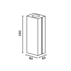IP44.DE Cut LED Außenwandleuchte