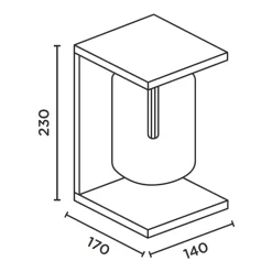 IP44.DE Dia LED Außenwandleuchte