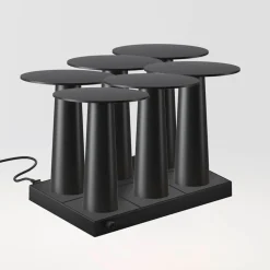 IP44.DE 6er Set Lix Mini LED Akkuleuchte inkl. Multi-Kontaktladestation