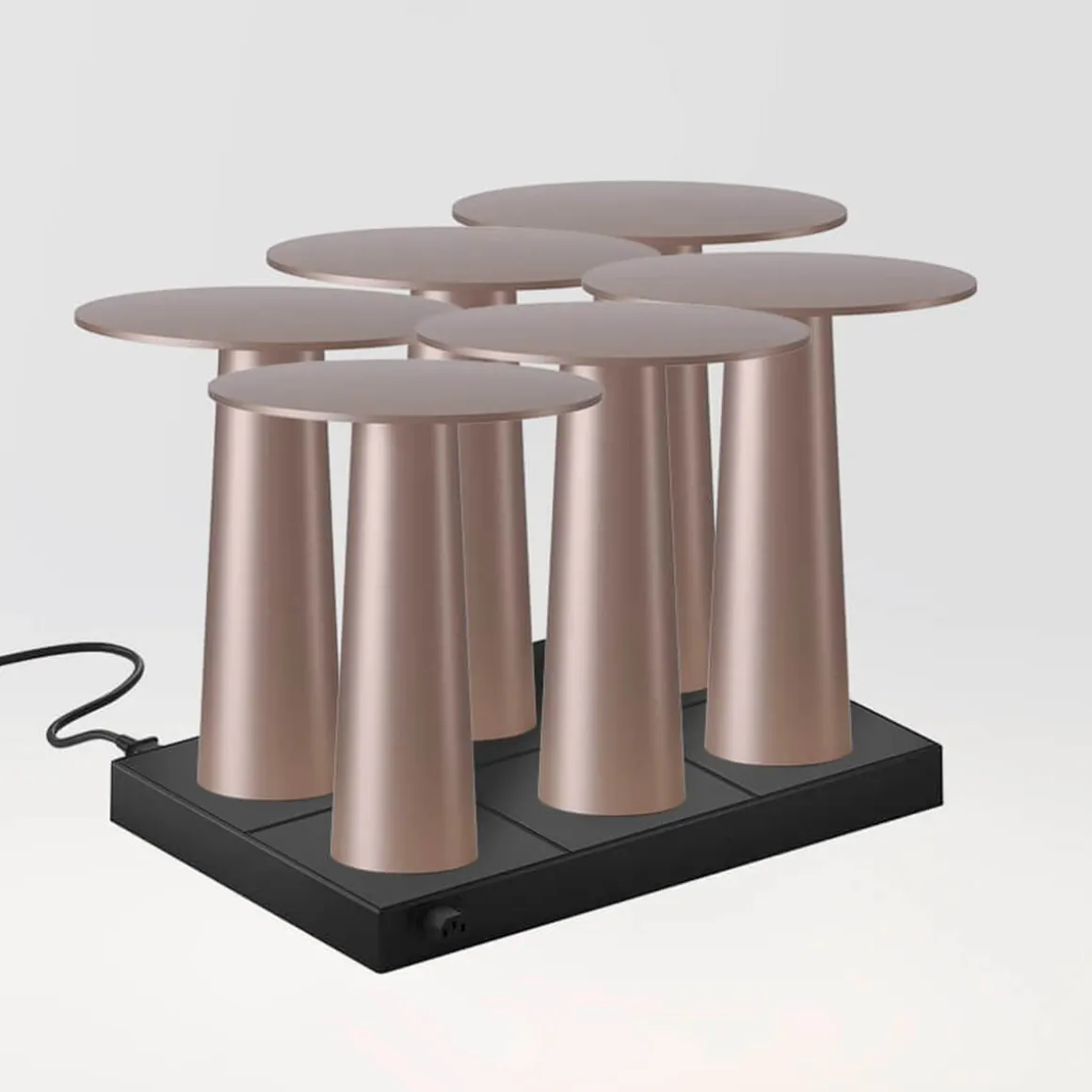 IP44.DE 6er Set Lix Mini LED Akkuleuchte inkl. Multi-Kontaktladestation