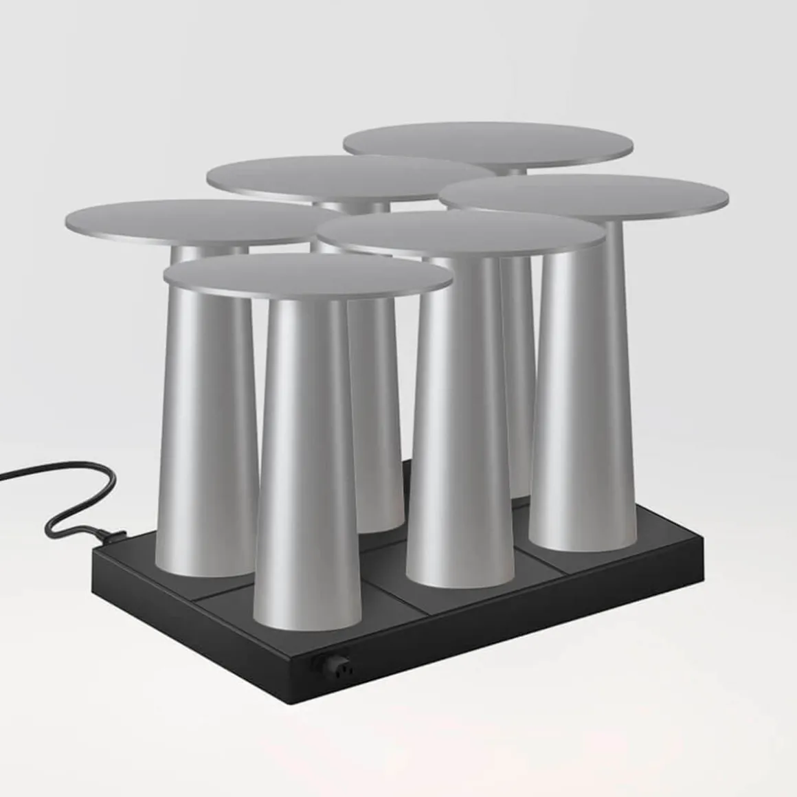 IP44.DE 6er Set Lix Mini LED Akkuleuchte inkl. Multi-Kontaktladestation