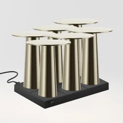 IP44.DE 6er Set Lix Mini LED Akkuleuchte inkl. Multi-Kontaktladestation