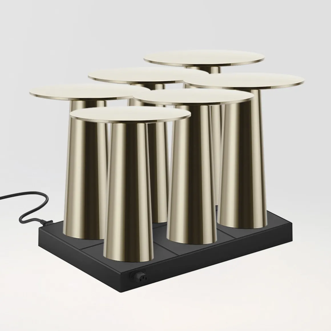 IP44.DE 6er Set Lix Mini LED Akkuleuchte inkl. Multi-Kontaktladestation