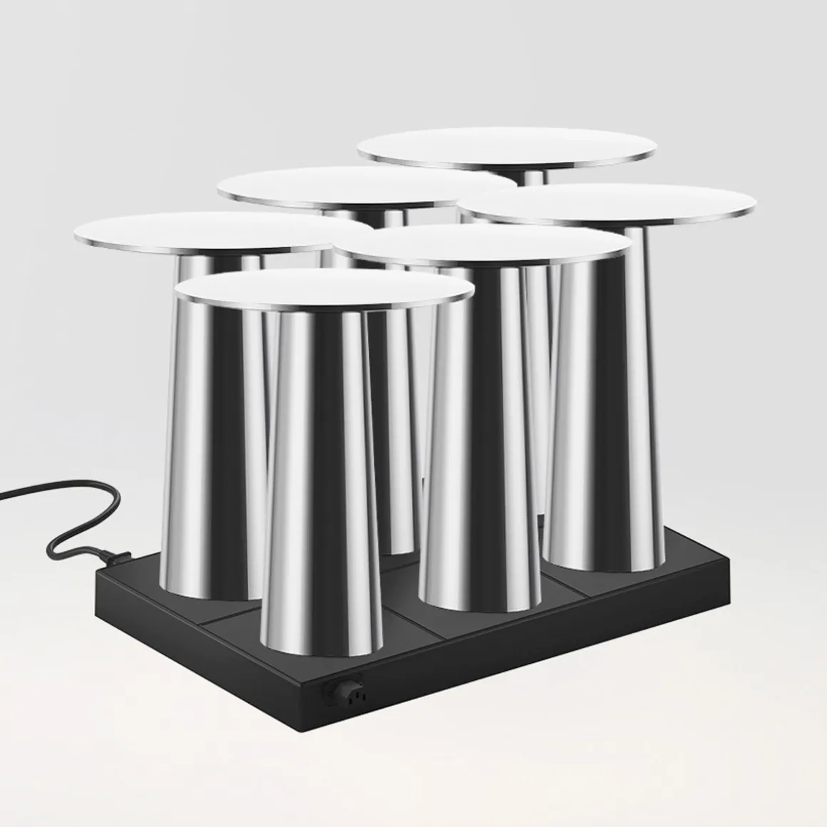 IP44.DE 6er Set Lix Mini LED Akkuleuchte inkl. Multi-Kontaktladestation