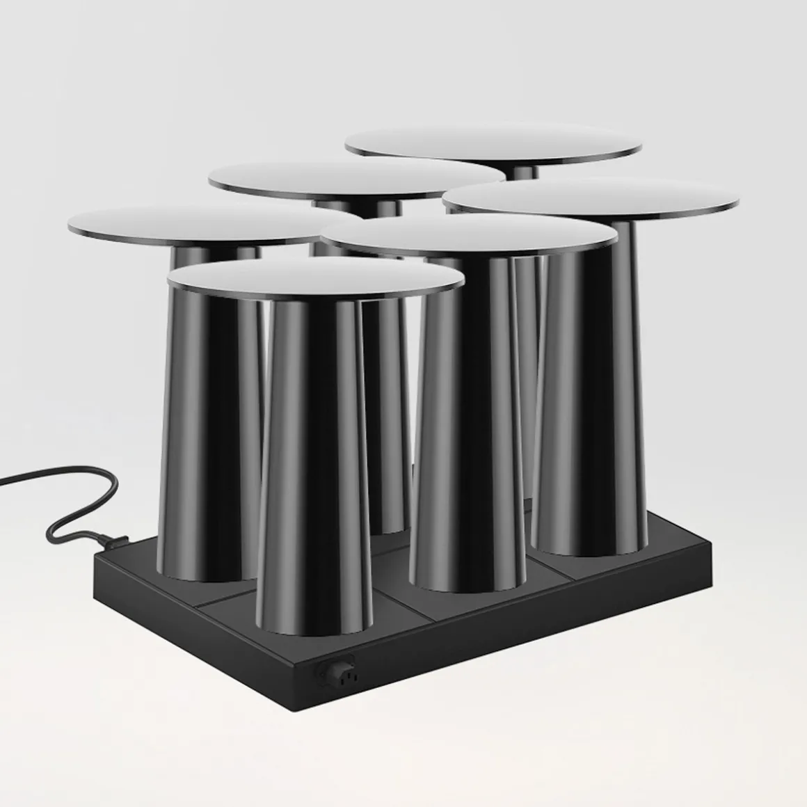 IP44.DE 6er Set Lix Mini LED Akkuleuchte inkl. Multi-Kontaktladestation