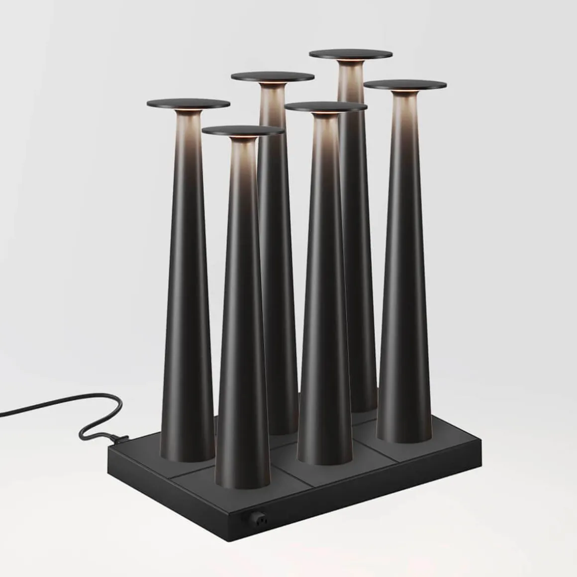 IP44.DE 6er Set Lix Skinny LED Akkuleuchte inkl. Multi-Kontaktladestation