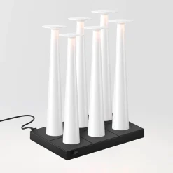 IP44.DE 6er Set Lix Skinny LED Akkuleuchte inkl. Multi-Kontaktladestation