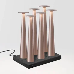 IP44.DE 6er Set Lix Skinny LED Akkuleuchte inkl. Multi-Kontaktladestation