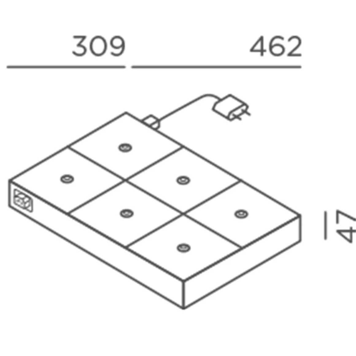 IP44.DE 6er Set Lix Skinny LED Akkuleuchte inkl. Multi-Kontaktladestation
