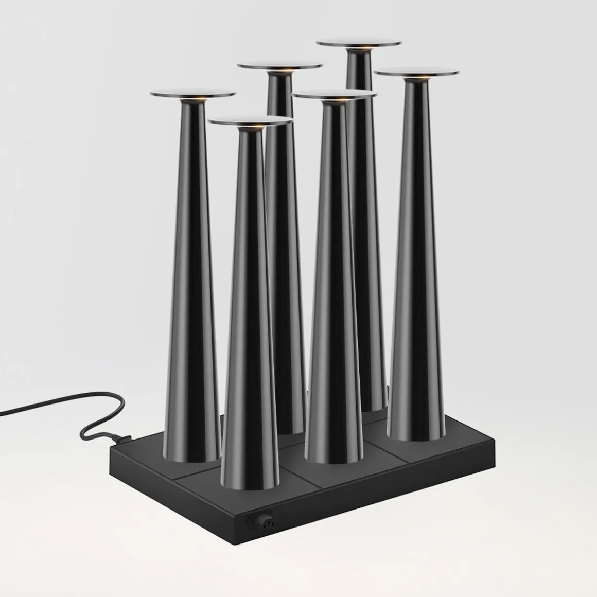 IP44.DE 6er Set Lix Skinny LED Akkuleuchte inkl. Multi-Kontaktladestation