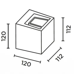 IP44.DE Gap Q LED Außenwandleuchte