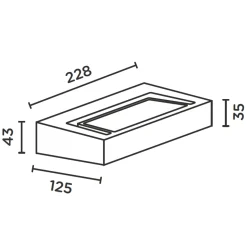 IP44.DE Gap X LED Außenwandleuchte