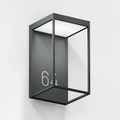 IP44.DE Gic number LED Außenwandleuchte, anthracite