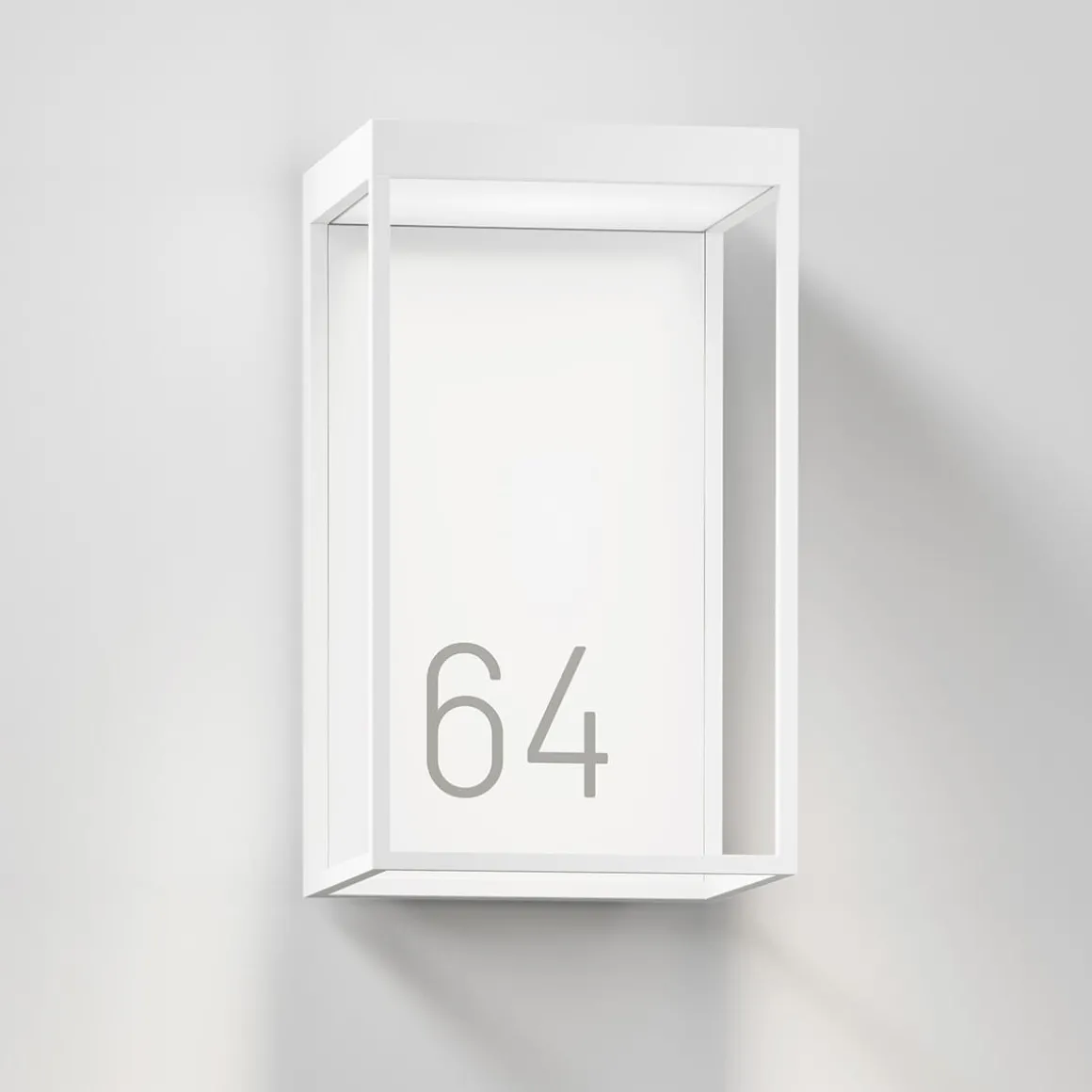 IP44.DE Gic number LED Außenwandleuchte, pure white