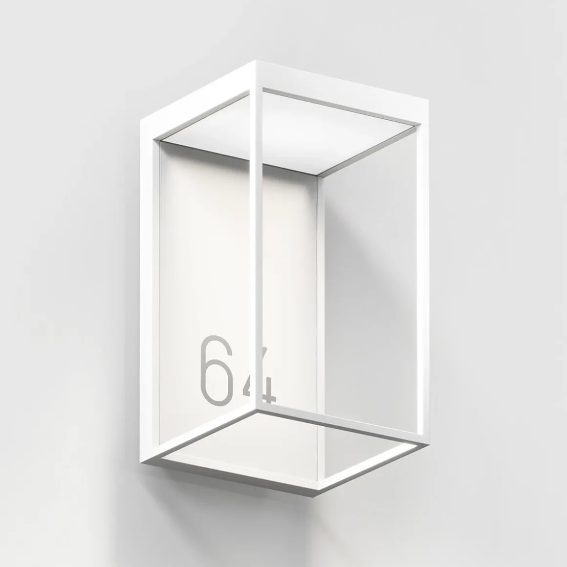 IP44.DE Gic number LED Außenwandleuchte, pure white