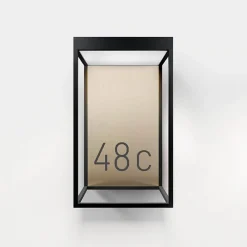 IP44.DE Gic number LED Außenwandleuchte, deep black