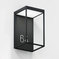 IP44.DE Gic number LED Außenwandleuchte, deep black