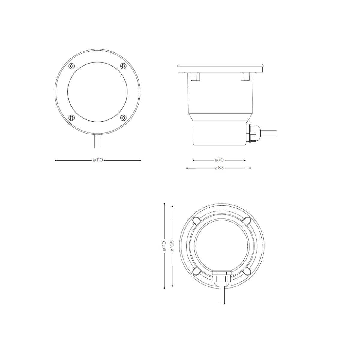 IP44.DE In A LED Bodeneinbauleuchte