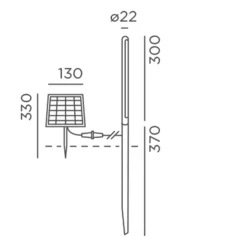 IP44.DE Kal solar LED Solarleuchte mit Erdspieß