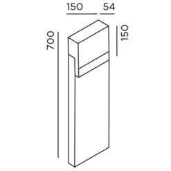 IP44.DE Li.4 LED Pollerleuchte