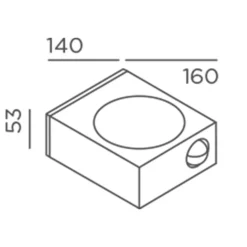 IP44.DE Luci Control LED Außenwandleuchte