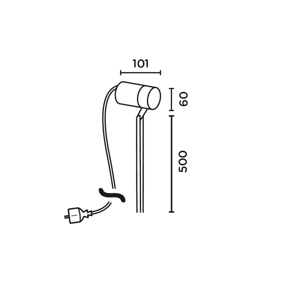 IP44.DE Piek 50 LED Spießstrahler
