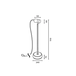 IP44.DE Piek Lettura Controller LED Stehleuchte