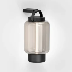 IP44.DE Qu LED Akkuleuchte mit Hook Wandhalterung