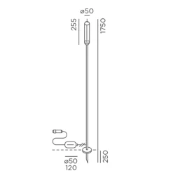 IP44.DE Reed LED Erdspießleuchte Connect