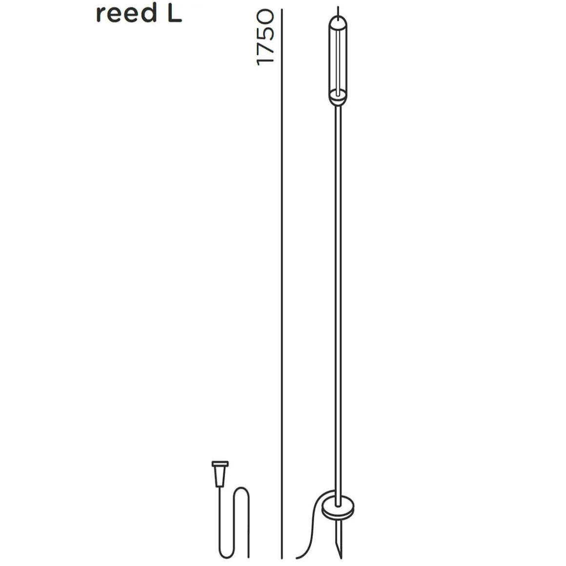 IP44.DE Reed solar join LED Solarleuchte inkl. Solar panel L und Verteiler
